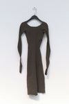 marc le bihan 21923 stretch dress bronze